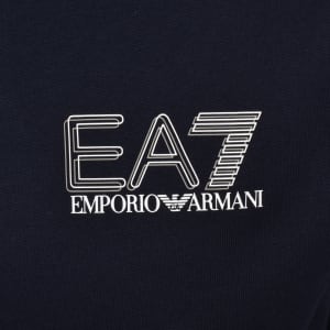 Image number 4 for EA7 Emporio Armani Full Zip Hoodie Navy
