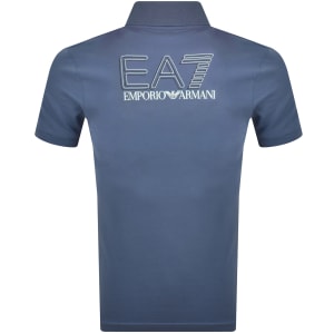 Image number 4 for EA7 Emporio Armani Polo T Shirt Blue