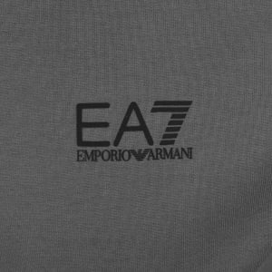 Image number 4 for EA7 Emporio Armani Logo Zip Hoodie Grey