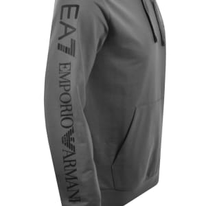 Image number 5 for EA7 Emporio Armani Logo Hoodie Grey