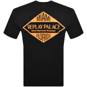 Image number 5 for Replay Graphic T Shirt Black