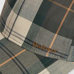 Image number 5 for Barbour Telfield Baseball Cap Tartan Green