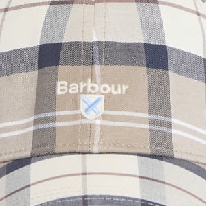 Image number 5 for Barbour Tartan Sports Cap Beige