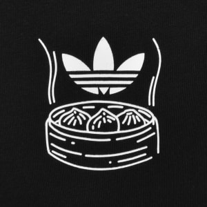 Image number 4 for adidas Originals Oversized Chopstick T Shirt Black