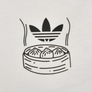 Image number 4 for adidas Originals Oversized Chopstick T Shirt White
