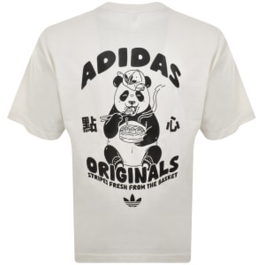 Image number 5 for adidas Originals Oversized Chopstick T Shirt White