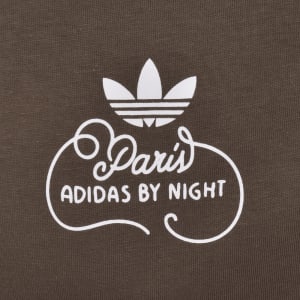Image number 4 for adidas Originals Paris View T Shirt Brown