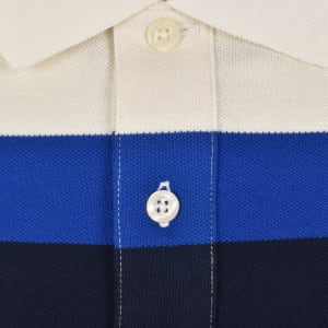 Image number 4 for Tommy Hilfiger Roadmap Stripe Polo T Shirt Blue