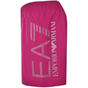 Image number 4 for EA7 Emporio Armani Logo Swim Shorts Pink