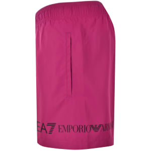 Image number 4 for EA7 Emporio Armani Logo Swim Shorts Pink