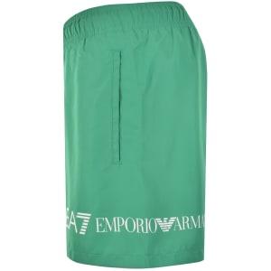 Image number 4 for EA7 Emporio Armani Logo Swim Shorts Green