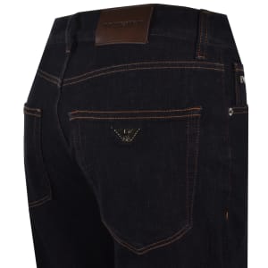 Image number 4 for Emporio Armani J76 Straight Fit Jeans Blue