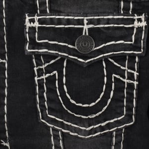 Image number 4 for True Religion Hooded Denim Jacket Grey