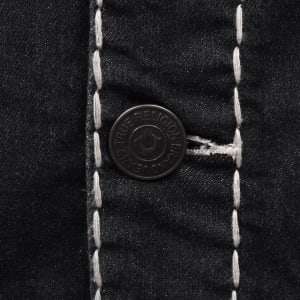 Image number 5 for True Religion Hooded Denim Jacket Grey