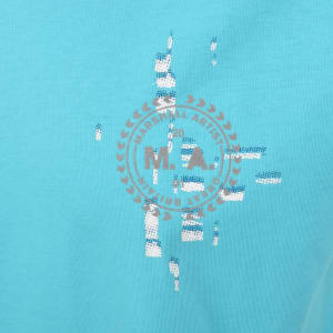 Image number 4 for Marshall Artist Glitch Theory T Shirt Blue
