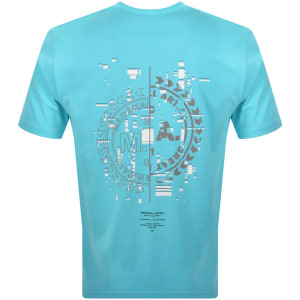Image number 5 for Marshall Artist Glitch Theory T Shirt Blue
