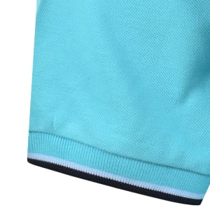 Image number 5 for Marshall Artist Tipped Polo T Shirt Blue