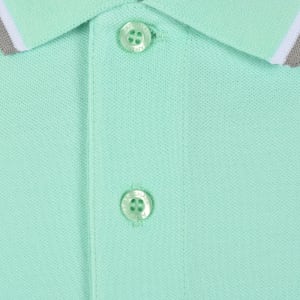 Image number 4 for Marshall Artist Tipped Polo T Shirt Green