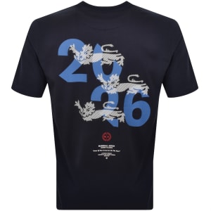 Image number 5 for Marshall Artist World In Motion T Shirt Navy