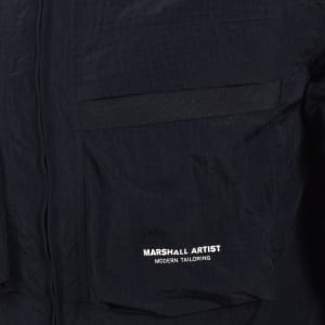 Image number 4 for Marshall Artist Sicuro Hooded Overshirt Navy
