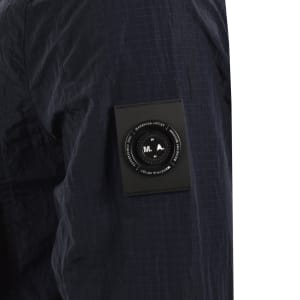 Image number 5 for Marshall Artist Sicuro Hooded Overshirt Navy