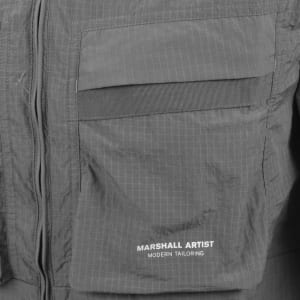 Image number 4 for Marshall Artist Sicuro Hooded Overshirt Grey