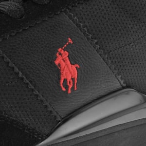 Image number 4 for Ralph Lauren Train 89 Rib Trainers Black