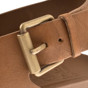 Image number 4 for Ralph Lauren Zane Leather Sandals Brown