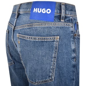 Image number 4 for HUGO Blue Brody Tapered Mid Wash Jeans Blue
