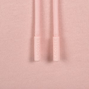 Image number 4 for Lacoste Core Logo Hoodie Rose Pink