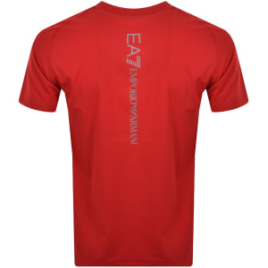 Image number 4 for EA7 Emporio Armani T Shirt Shorts Set Red