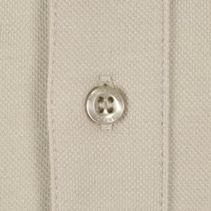 Image number 4 for Aquascutum Pique Badge Polo T Shirt Beige
