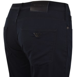 Image number 4 for Emporio Armani J06 Slim Fit Trousers Navy
