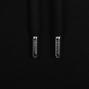 Image number 4 for Gant Regular Shield Hoodie Black