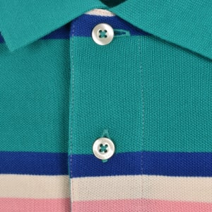 Image number 4 for Gant Multistripe Polo T Shirt Blue