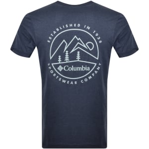 Image number 5 for Columbia Parsons Point T Shirt Navy