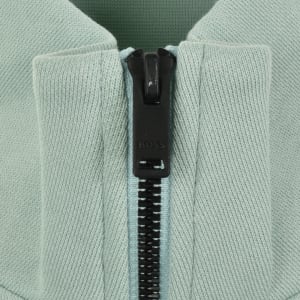 Image number 4 for BOSS Zetrust Quarter Zip Sweatshirt Green