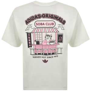 Image number 5 for adidas Originals Soba Cat T Shirt Off White
