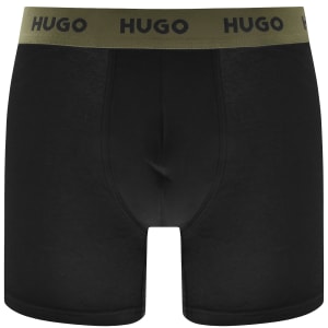 Image number 4 for HUGO 3 Pack Boxers Black