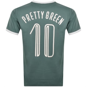 Image number 5 for Pretty Green Outro Ringer T Shirt Blue