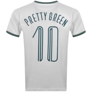 Image number 5 for Pretty Green Outro Ringer T Shirt White