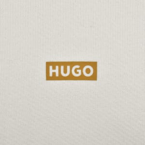 Image number 4 for HUGO Blue Nazardo Hoodie Cream