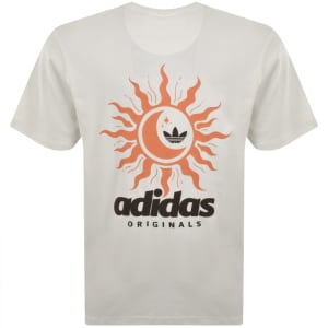 Image number 5 for adidas Originals Sun Graphic T Shirt Cream