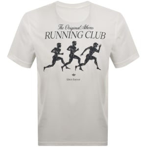 Image number 5 for adidas Originals Running Graphic T Shirt Cream