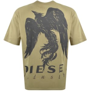 Image number 4 for Diesel T Boggy V3 T Shirt Beige
