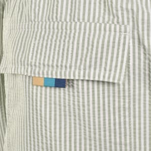 Image number 4 for Sandbanks Seersucker Swim Shorts Green