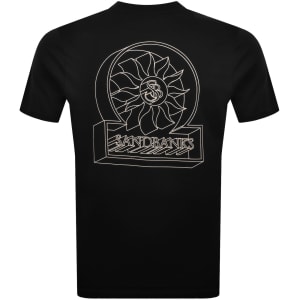 Image number 5 for Sandbanks 3D Logo Print T Shirt Black