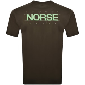 Image number 5 for Norse Projects X BST Print T Shirt Brown