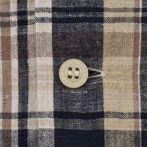 Image number 4 for Lyle And Scott Linen Check Shirt Beige