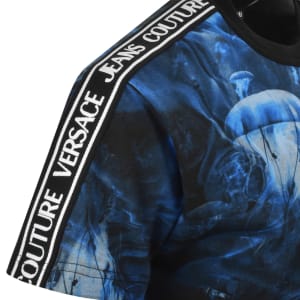 Image number 5 for Versace Jeans Couture Abyss Tape T Shirt Blue